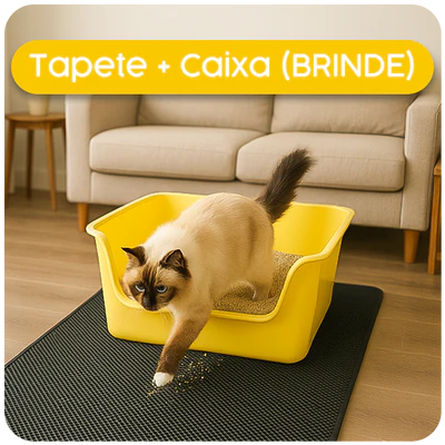 Tapete Limpa Patas + Caixa de Areia (Brinde)